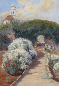 Blühender Klostergarten i Novi Vinodolski av Menci Clement Crnčić